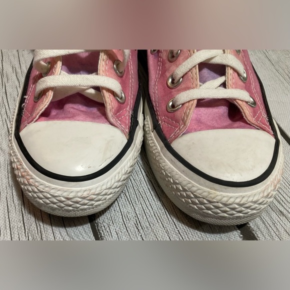 Converse All Star Chuck Taylor High Tops Women’s Pink Ombré Watercolor Sunset 6 - Picture 8 of 14
